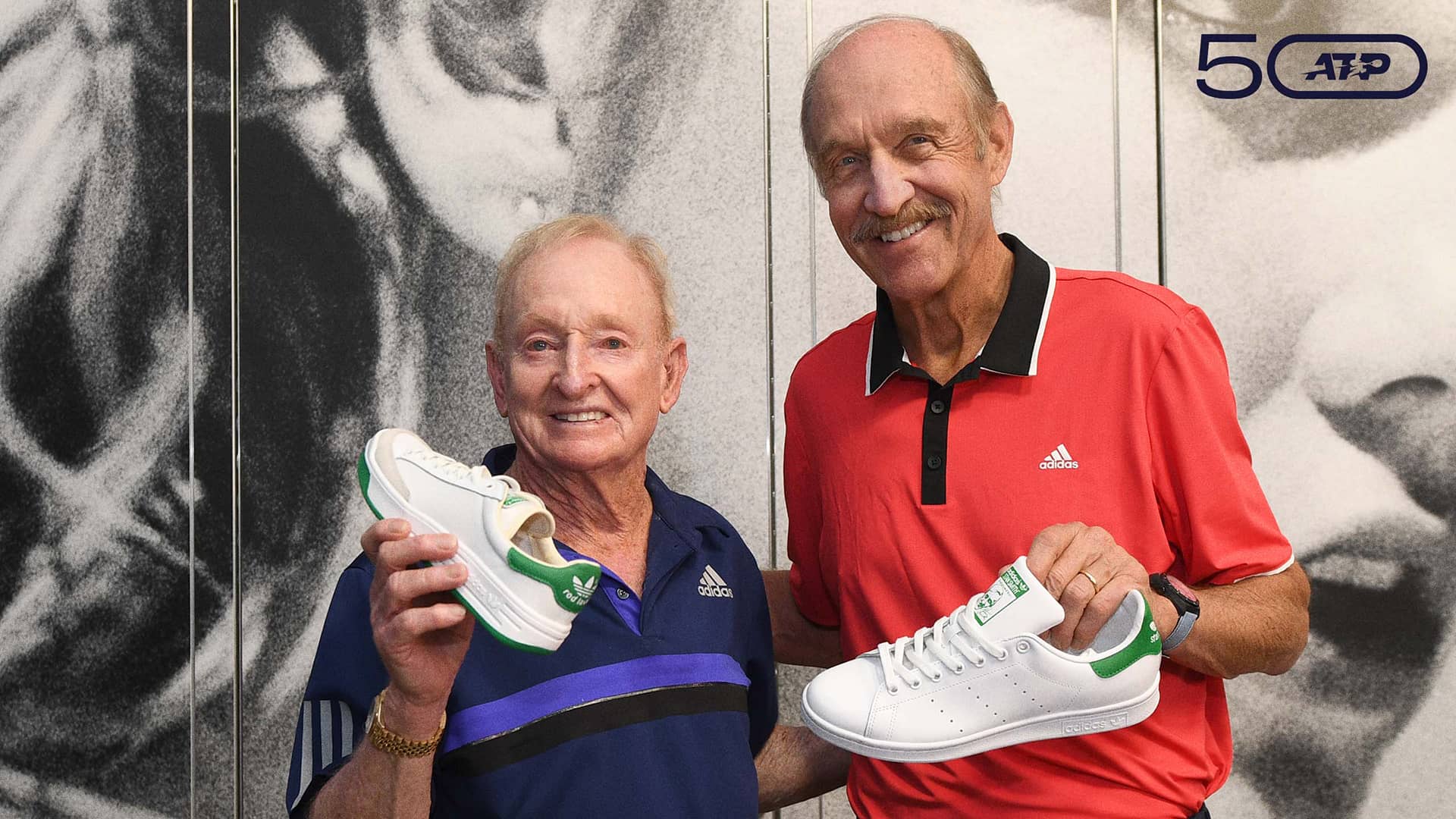 Rod Laver and Stan Smith